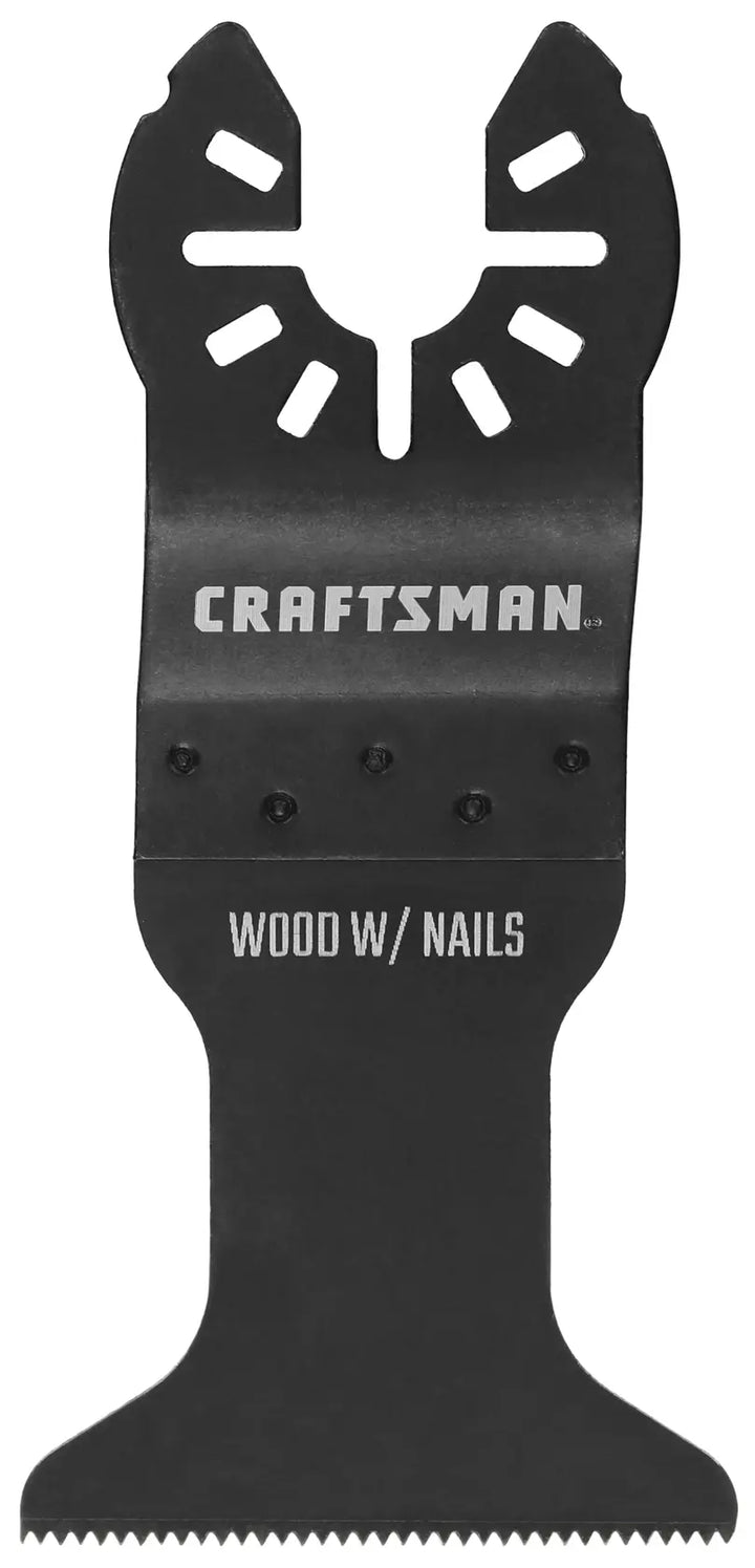 Craftsman oscillating wood and nails blade CMAO104, front angle on white background.