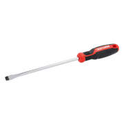 Photo of Craftsman flat head screwdriver CMHT65166 with black and red handle, shown at a side angle.