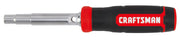 Craftsman CMHT68020 nut driver with black and red handle, side view on white background.