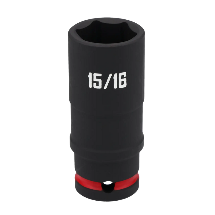 A black Craftsman 15/16 inch socket tool with white lettering and a red ring near the base, shown against a white background.