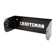 Front angle photo of Craftsman wall mount bracket CMST82695, black metal with cut-out logo.